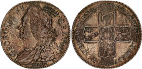 Great Britain 1/2 Crown 1746 LIMA
KM# 584.3, Sp# 3695A, N# 13122; Silver; George II; XF+ Toned