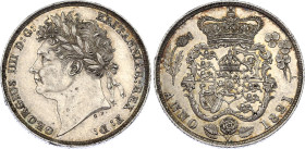 Great Britain 1 Shilling 1821
KM# 679; Sp# 3810; Silver 5.60 g.; George IV; UNC, mint luster, attractive patina. Very beautiful patina.