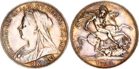 Great Britain 1 Crown 1898
KM# 783, N# 12800; Silver; Victoria; AUNC, nice patina and mint luster.