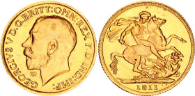 Great Britain 1 Sovereign 1911 Middle Eastern Gold Exchange Strike
Similar to KM# 820, N# 11463; Gold (.917) 7.95 g.; George V; Struck most likely in...