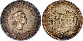 Luxembourg 250 Francs 1963
KM# 53.2, N# 9280; Silver 25.12 g.; Millennium of Luxembourg City; Darkly toned, mint luster; UNC