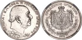 Montenegro 1 Perper 1914 SS NGC MS 62
KM# 14, N# 18815; Silver; Nicholas I; UNC