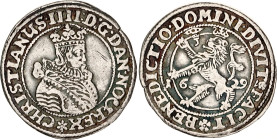 Norway 1/8 Specie Daler 1629 Rare
KM# 5, Rønning# 15, Skaare# 510, N# 119412; Silver; Christian IV; XF-