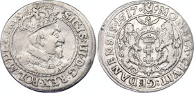 Poland Ort / 18 Groszy 1617 SA R1
Kopicki# 7496 R1, Shatalin/Grendel GD17-5 R; Silver; Sigismund III Vasa (1587-1632); Danzig (Gdańsk) Mint; XF