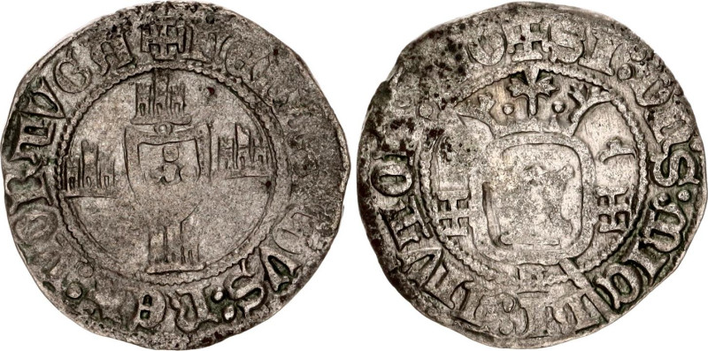 Portugal Grave 1370 - 1383 (ND) +
Gomes# Fe 10.01, N# 40424; Billon; Fernando I...