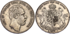 Sweden 4 Riksdaler Riksmynt 1870 ST
KM# 711, N# 22415; Silver; Carl XV; UNC with minor hairlines