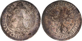 Switzerland Basel 1 Taler 1640
KM# A94, Dav. 4606, N# 96220; Type 1; Silver 28.53 g.; Basel Mint; XF+ Toned
