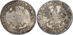 Switzerland Basel 1 Taler 1622
KM# 79.2; HMZ 2# 78i; Dav. 4604; Divo/Tob17# 1336a; N# 169259; Silver; Violet patina; VF-XF