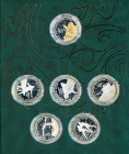 Transnistria Mint Set 6 x 10 Roubles 2004 XXIX Summer Olympics Pekin
KM# 148 - 153; Silver., Proof; 2008 Summer Olympic Games in Beijing; Mintage 500...