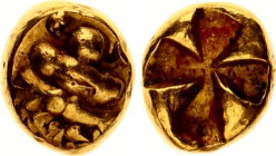 Ancient Greece Mysia Kyzikos Hekte Collector's Copy 550 - 540 BC
Gold 2.70 g.; Obv: Bee. Rev: Incuse square; XF