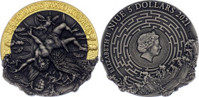Niue 5 Dollars 2021
N# 309204; Silver; Elizabeth II; Daedalus and Icarus; Mintage 500 pcs only!; With certifiacate; UNC