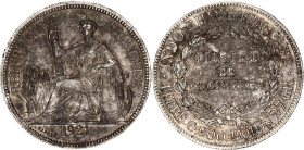 French Indochina 1 Piastre 1921 H
KM# 5a.3, N# 11287; Silver; AUNC with nice toning
