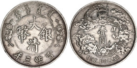 China Empire 1 Dollar 1911 (3)
Y# 31, N# 17678; Silver 26.85 g.; XF