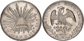 Mexico 8 Reales 1893 Do ND
KM# 377.4, N# 7394; Silver; Durango Mint; UNC, mint luster. Rare in this condition.