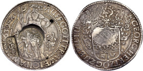 Russia Jefimok Rouble 1655
Spassky 901, N# 114713; Silver., 28.21 g.; Alexey Mikhailovich; 'Horseman' and '1655' Countermarked over "Brunswick-Wolfen...
