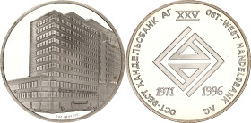 Russian Federation Silver Medal "Ost-West Handelsbank AG" 1996 (ND)
Silver (.925) 1 Oz 39 mm., Proof; Ост-Вест Хандельсбанк АГ 1971-1996; Original bo...