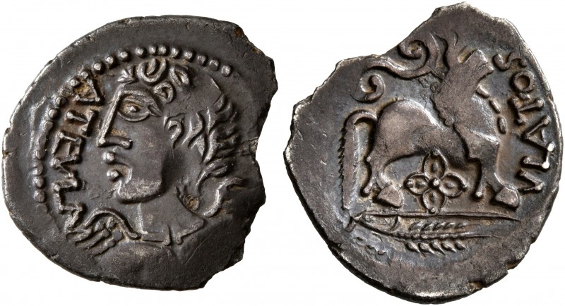 CELTIC, Northeast Gaul. Remi. Circa 50-30 BC. Quinarius (Silver, 16 mm, 1.31 g, ...