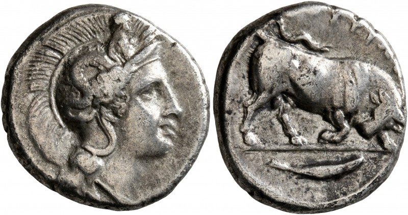 LUCANIA. Thourioi. Circa 400-350 BC. Didrachm or Nomos (Silver, 21 mm, 7.81 g, 2...