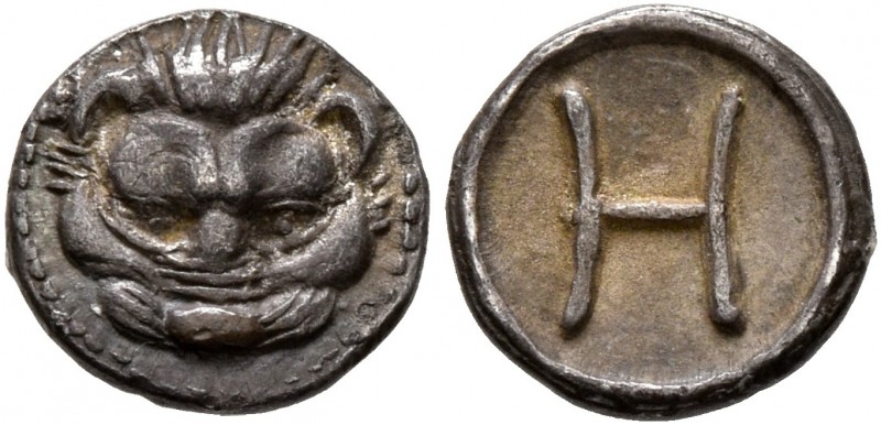 BRUTTIUM. Rhegion. Circa 415/0-387 BC. Hemilitron (Silver, 8 mm, 0.33 g, 12 h). ...