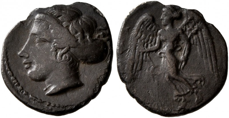 SICILY. Kamarina. Circa 410-405 BC. Litra (Silver, 11 mm, 0.73 g, 12 h). [KAMA] ...