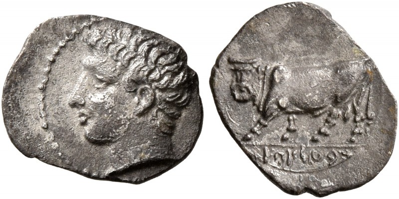 SICILY. Panormos (as Ziz). Circa 405-380 BC. Litra (Silver, 11 mm, 0.44 g, 3 h)....