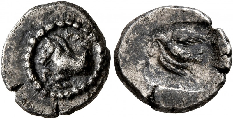 KINGS OF THRACE. Sparadokos, circa 464-444 BC. Diobol (Silver, 12 mm, 1.34 g, 3 ...