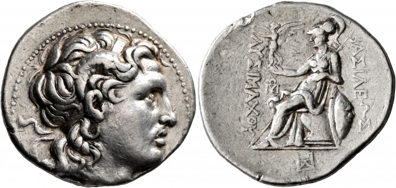 KINGS OF THRACE. Lysimachos, 305-281 BC. Tetradrachm (Silver, 31 mm, 17.06 g, 7 ...