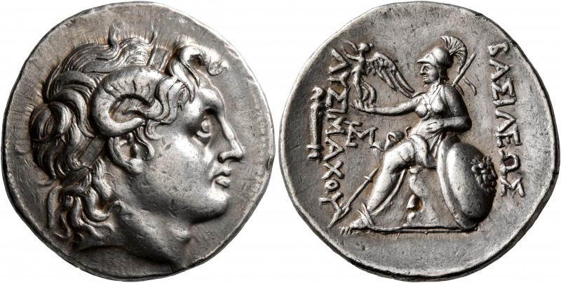 KINGS OF THRACE. Lysimachos, 305-281 BC. Tetradrachm (Silver, 31 mm, 17.08 g, 1 ...