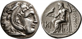 KINGS OF MACEDON. Alexander III ‘the Great’, 336-323 BC. Drachm (Silver, 16 mm, 4.18 g, 4 h), Lampsakos, struck by Antigonos I Monophthalmos, circa 31...