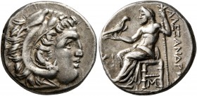 KINGS OF MACEDON. Alexander III ‘the Great’, 336-323 BC. Drachm (Silver, 17 mm, 4.17 g, 7 h), Lampsakos, struck by Antigonos I Monophthalmos, circa 31...