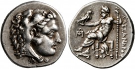KINGS OF MACEDON. Alexander III ‘the Great’, 336-323 BC. Drachm (Silver, 18 mm, 4.26 g, 12 h), Abydos, circa 310-297 BC. Head of Herakles to right, we...