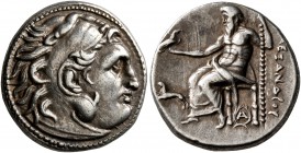 KINGS OF MACEDON. Alexander III ‘the Great’, 336-323 BC. Drachm (Silver, 17 mm, 4.24 g, 1 h), Magnesia ad Maeandrum, struck by Lysimachos, circa 301/0...