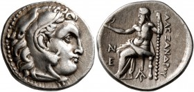 KINGS OF MACEDON. Alexander III ‘the Great’, 336-323 BC. Drachm (Silver, 19 mm, 4.33 g, 11 h), Magnesia, circa 301/0-300/299. Head of Herakles to righ...