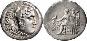 KINGS OF MACEDON. Alexander III ‘the Great’, 336-323 BC. Tetradrachm (Silver, 32 mm, 16.46 g, 1 h), Aspendos, CY 28 = 185/4. Head of Herakles to right...