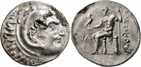 KINGS OF MACEDON. Alexander III ‘the Great’, 336-323 BC. Tetradrachm (Subaeratus, 32 mm, 15.17 g, 12 h), irregular mint, imitating Perge, CY 21 = 201/...