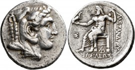 KINGS OF MACEDON. Alexander III ‘the Great’, 336-323 BC. Tetradrachm (Silver, 28 mm, 17.06 g, 7 h), Arados, struck by Menes or Laomedon under Alexande...