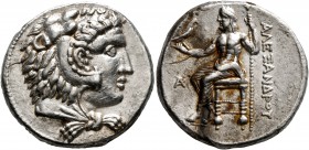 KINGS OF MACEDON. Alexander III ‘the Great’, 336-323 BC. Tetradrachm (Silver, 26 mm, 17.01 g, 1 h), Arados, under Ptolemy I as Satrap, circa 320/19-31...