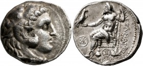 KINGS OF MACEDON. Alexander III ‘the Great’, 336-323 BC. Tetradrachm (Silver, 26 mm, 17.13 g, 12 h), Tyre, circa 305-290. Head of Herakles to right, w...
