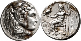 KINGS OF MACEDON. Alexander III ‘the Great’, 336-323 BC. Tetradrachm (Silver, 26 mm, 17.15 g, 8 h), Babylon, struck under Seleukos I, circa 311-300 BC...