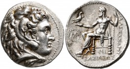 KINGS OF MACEDON. Alexander III ‘the Great’, 336-323 BC. Tetradrachm (Silver, 27 mm, 17.13 g, 2 h), Babylon, struck under Seleukos I, circa 311-300 BC...