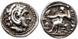 KINGS OF MACEDON. Alexander III ‘the Great’, 336-323 BC. Obol (Silver, 9 mm, 0.71 g, 11 h), Babylon II (?), struck under Seleukos I, circa 311-281 BC....