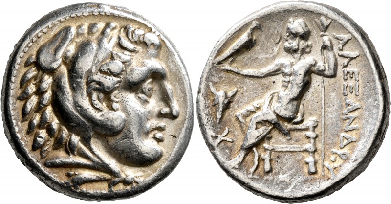 KINGS OF PAEONIA. Audoleon, circa 315-286 BC. Tetradrachm (Silver, 26 mm, 17.06 ...