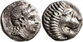THESSALY. Pherai. Alexander , tyrant, 369-359 BC. Drachm (Silver, 17 mm, 5.88 g, 6 h). Head of Ennodia to right, wearing earring and necklace and with...