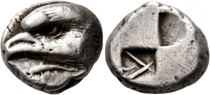 PAPHLAGONIA. Sinope. Circa 425-410 BC. Drachm (Silver, 15 mm, 6.17 g). Head of a...