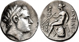 SELEUKID KINGS OF SYRIA. Antiochos III ‘the Great’, 223-187 BC. Drachm (Silver, 18 mm, 4.06 g, 1 h), uncertain mint 68, in Northern Mesopotamia, 197-1...