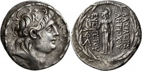 SELEUKID KINGS OF SYRIA. Antiochos VII Euergetes (Sidetes), 138-129 BC. Tetradrachm (Silver, 28 mm, 15.86 g, 12 h), Antiochia on the Orontes. Diademed...