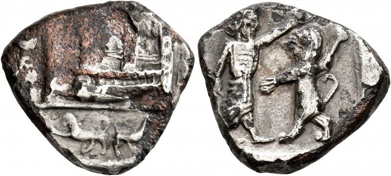 PHOENICIA. Tyre. Time of Baalshallim I-Ba’ana , circa 425-402 BC. Half Shekel (S...