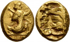 PERSIA, Achaemenid Empire. Time of Darios I to Xerxes II , circa 485-420 BC. Daric (Gold, 16 mm, 8.35 g), Sardes. Persian king or hero in kneeling/run...
