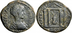 PONTUS. Comana. Caracalla , 198-217. Tetrassarion (Bronze, 29 mm, 16.10 g, 12 h), CY 172 = 205/6. AY K M AYPHΛI ANTωNINOC Laureate, draped and cuirass...