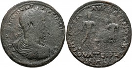 LYDIA. Thyateira. Maximinus I , 235-238. Medallion (Orichalcum, 44 mm, 43.10 g, 6 h), M. Aur. Phaeinos II, strategos. ΑΥΤ Κ Γ ΙΟΥ ΟΥΗΡ ΜΑΞΙΜЄΙΝΟС СЄΒ ...